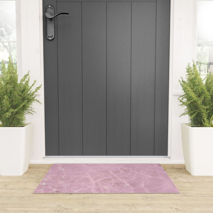 Pink Water Welcome Mat Gallery Image 3