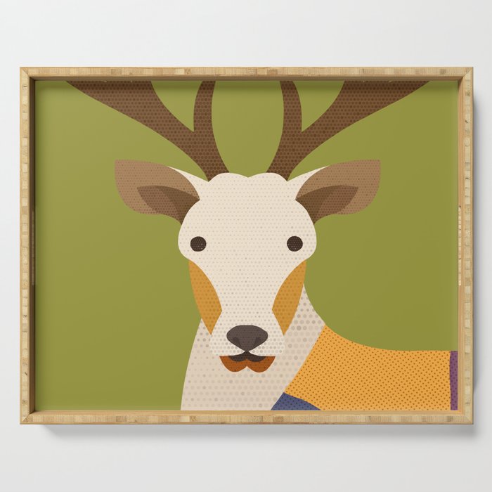 Red Deer Serving Tray Gallery Image 1