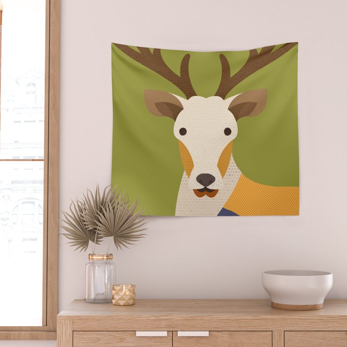 Red Deer Wall Tapestry Gallery Image 2