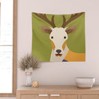Red Deer Wall Tapestry Gallery Image 2