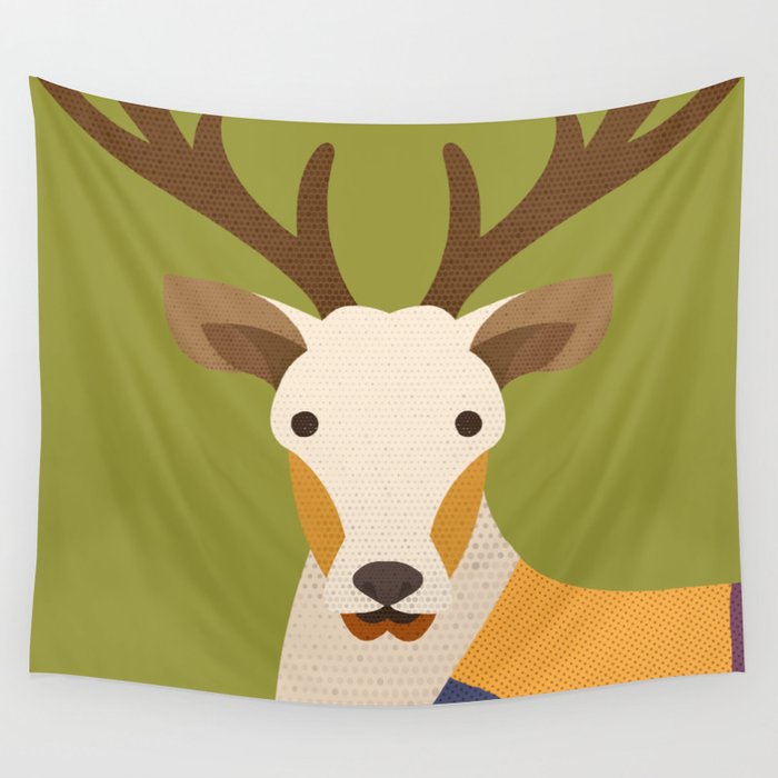 Red Deer Wall Tapestry Gallery Image 1