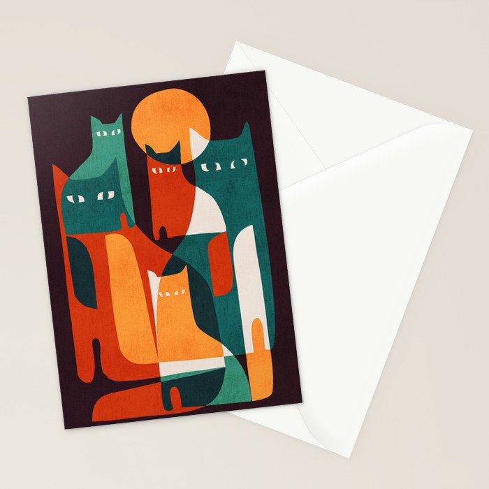 Cat Family Stationery Card Gallery Image 2