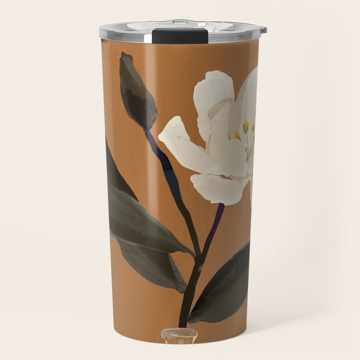 Flowers in Vase  Travel Mug Gallery Image 1
