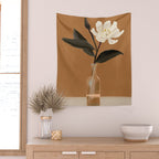 Flowers in Vase  Wall Tapestry Gallery Image 2