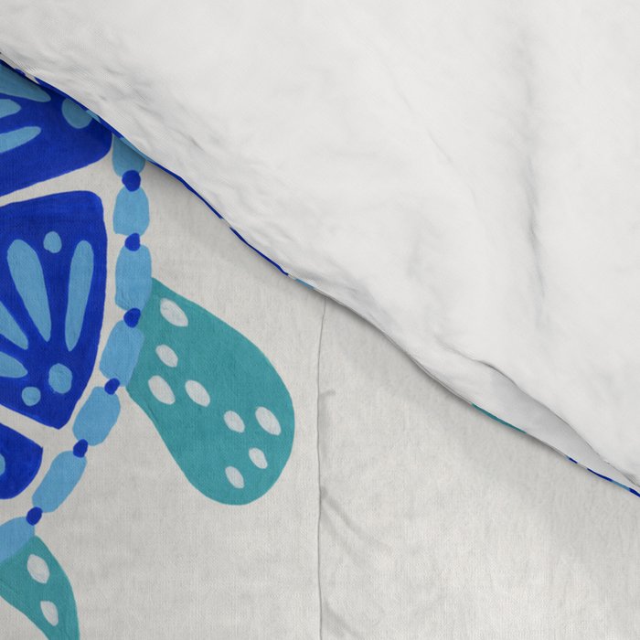 Sea Turtle - Blue Palette Comforter Gallery Image 4