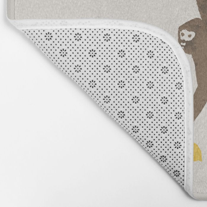 Monkey on lemon tree Bath Mat Gallery Image 2