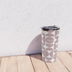 Mid Century Modern Geometric 04 Dusty Pink Travel Mug Gallery Image 4
