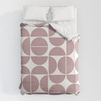 Mid Century Modern Geometric 04 Dusty Pink Duvet Cover Gallery Image 6