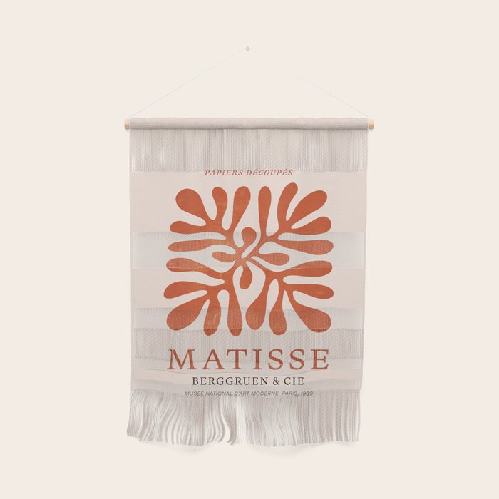 Nature Leaf Cutouts III: Terracotta Edition | Mid-Century Henri Matisse Series Wall Hanging Gallery Image 1