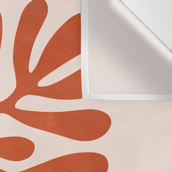 Nature Leaf Cutouts III: Terracotta Edition | Mid-Century Henri Matisse Series Wall Tapestry Gallery Image 3