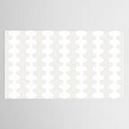 White Wavy Ogee A-Go-Go Pop Stripes Pattern Tablecloth Gallery Image 2
