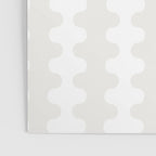 White Wavy Ogee A-Go-Go Pop Stripes Pattern Poster Gallery Image 3