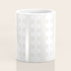 White Wavy Ogee A-Go-Go Pop Stripes Pattern Coffee Mug Gallery Image 4