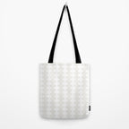 White Wavy Ogee A-Go-Go Pop Stripes Pattern Tote Bag Gallery Image 2