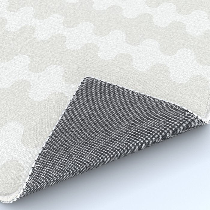 White Wavy Ogee A-Go-Go Pop Stripes Pattern Rug Gallery Image 4