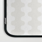White Wavy Ogee A-Go-Go Pop Stripes Pattern Laptop Sleeve Gallery Image 3