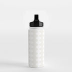 White Wavy Ogee A-Go-Go Pop Stripes Pattern Water Bottle Gallery Image 2