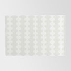 White Wavy Ogee A-Go-Go Pop Stripes Pattern Rug Gallery Image 2