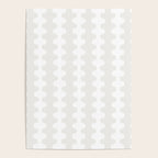 White Wavy Ogee A-Go-Go Pop Stripes Pattern Poster Gallery Image 4