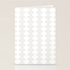 White Wavy Ogee A-Go-Go Pop Stripes Pattern Stationery Card Gallery Image 2
