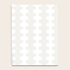White Wavy Ogee A-Go-Go Pop Stripes Pattern Notebook Gallery Image 4