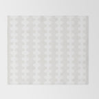 White Wavy Ogee A-Go-Go Pop Stripes Pattern Throw Blanket Gallery Image 2