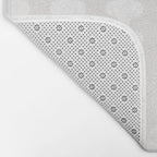 White Wavy Ogee A-Go-Go Pop Stripes Pattern Bath Mat Gallery Image 2