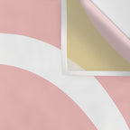 Splendid Rainbow in Golden Mustard Yellow, Pink, Taupe, and White Wall Tapestry Gallery Image 3