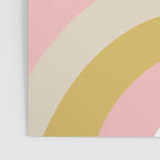 Splendid Rainbow in Golden Mustard Yellow, Pink, Taupe, and White Poster Gallery Image 3
