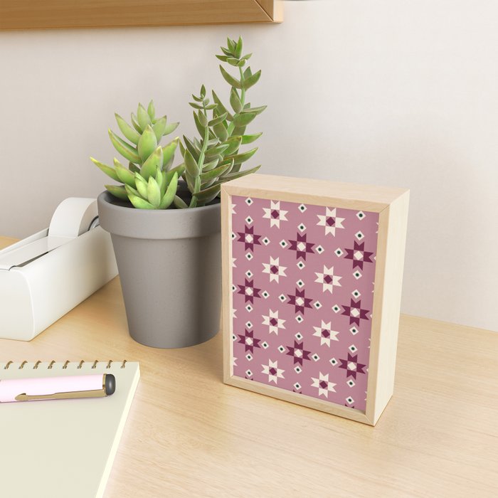 Modern quilt - berry Mini Art Print Gallery Image 2