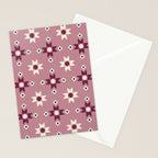 Modern quilt - berry Stationery Card Gallery Image 2