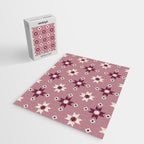 Modern quilt - berry Jigsaw Puzzle Gallery Image 2