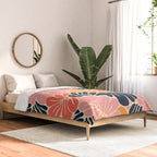 Abstract vintage flower art pattern Comforter Gallery Image 2