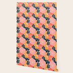 Abstract vintage flower art pattern Wallpaper Gallery Image 2