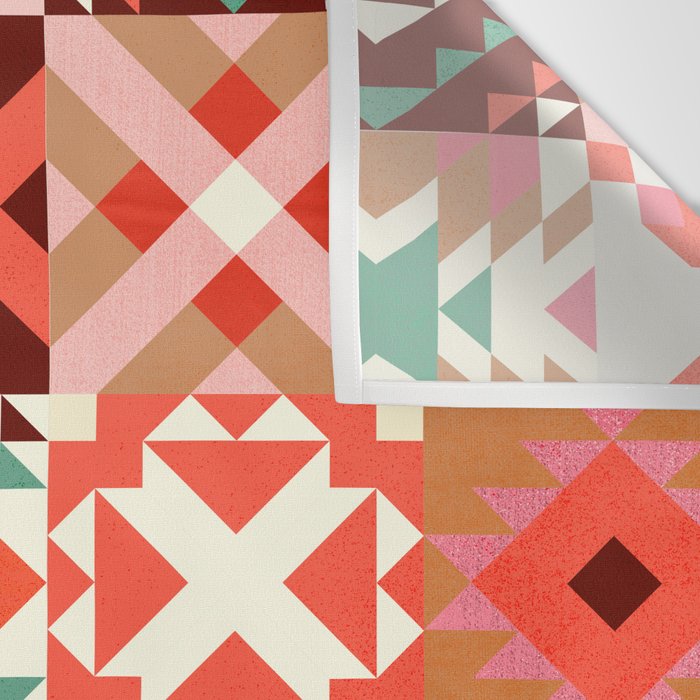 Winter Quilt Pattern no4 Wall Tapestry Gallery Image 3