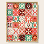 Winter Quilt Pattern no4 Serving Tray Gallery Image 1
