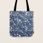 Dinosaur + Unicorn on Royal Blue Tote Bag Gallery Image 1