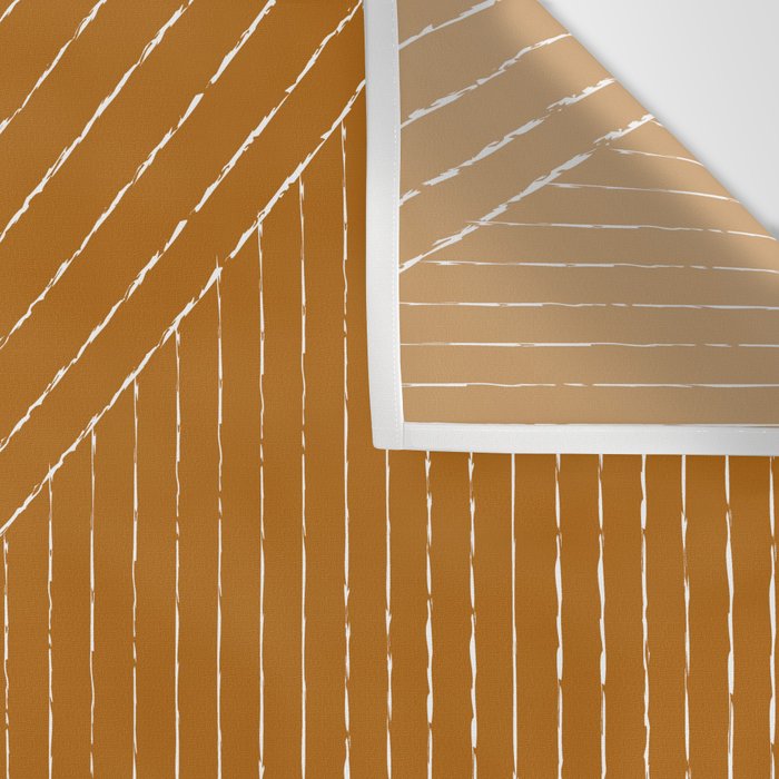 Lines (Golden Brown) Wall Tapestry Gallery Image 3