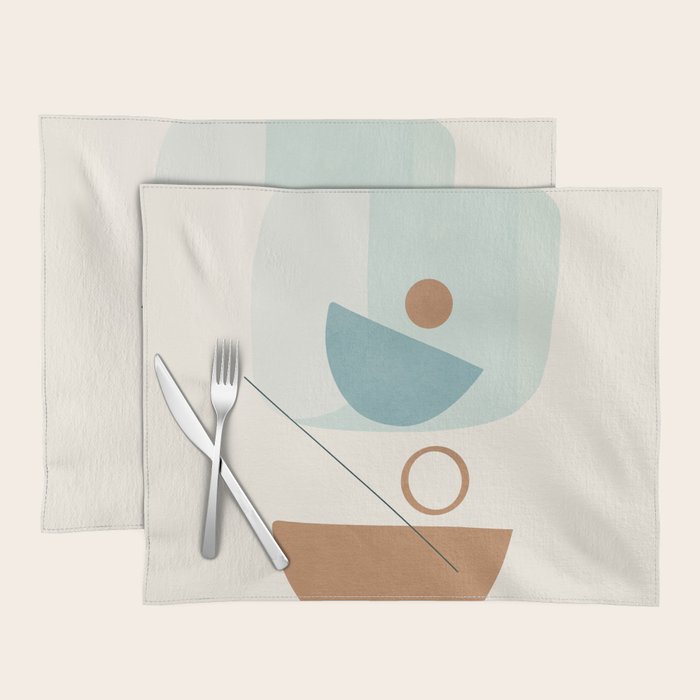Azzurro Shapes No 54 Placemat Gallery Image 1