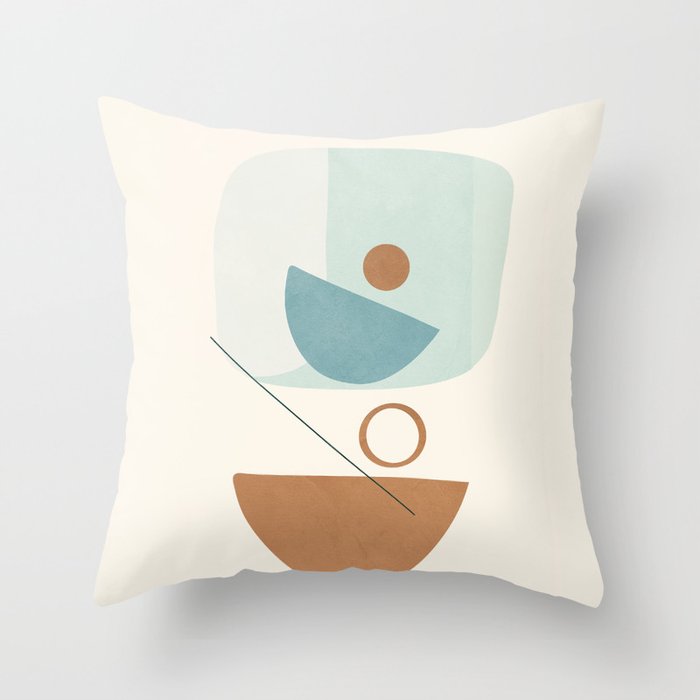 Azzurro Shapes No 54 Throw Pillow Gallery Image 6