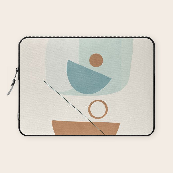Azzurro Shapes No 54 Laptop Sleeve Gallery Image 1