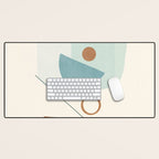 Azzurro Shapes No 54 Desk Mat Gallery Image 1