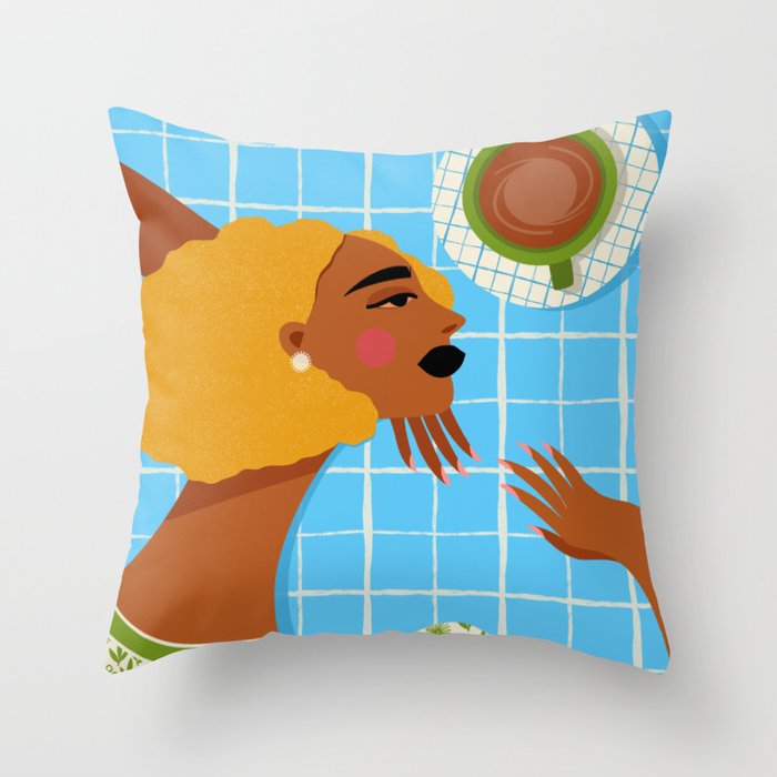 Coffee, Please Throw Pillow Gallery Image 6