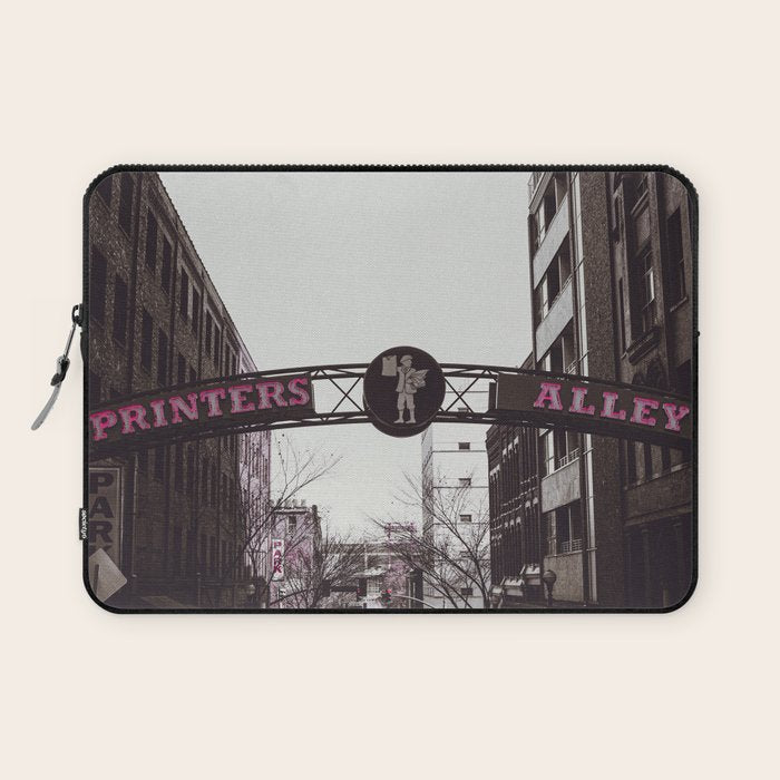 Printers Alley Nashville Tennessee Laptop Sleeve Gallery Image 1
