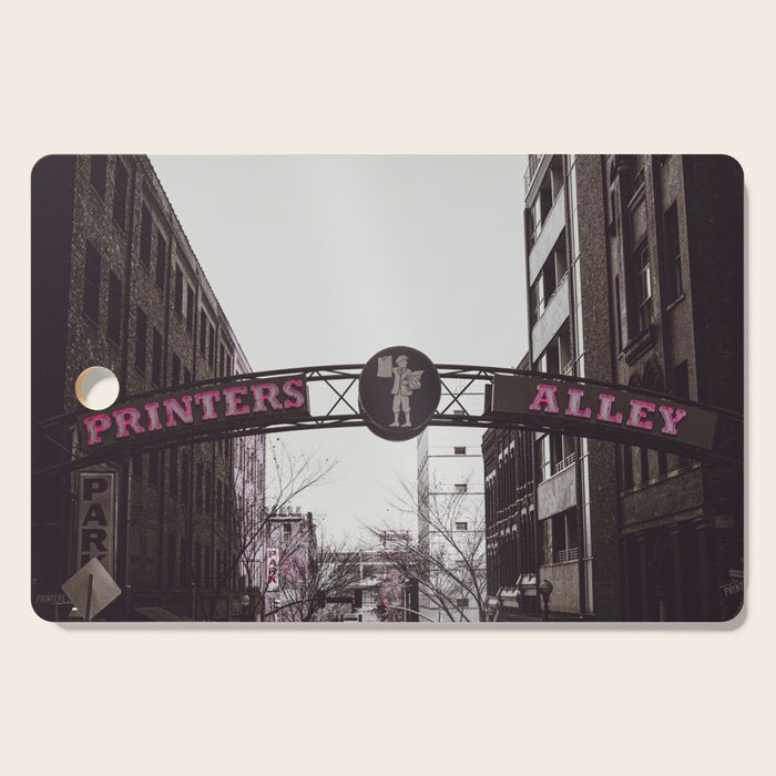 Printers Alley Nashville Tennessee Cutting Board Gallery Image 1