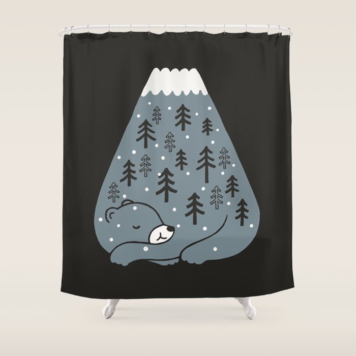 Season to Sleep Shower Curtain Gallery Image 1