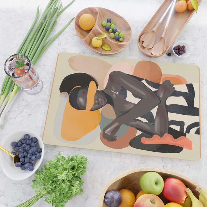 Girl Portrait 31 Cutting Board Gallery Image 2