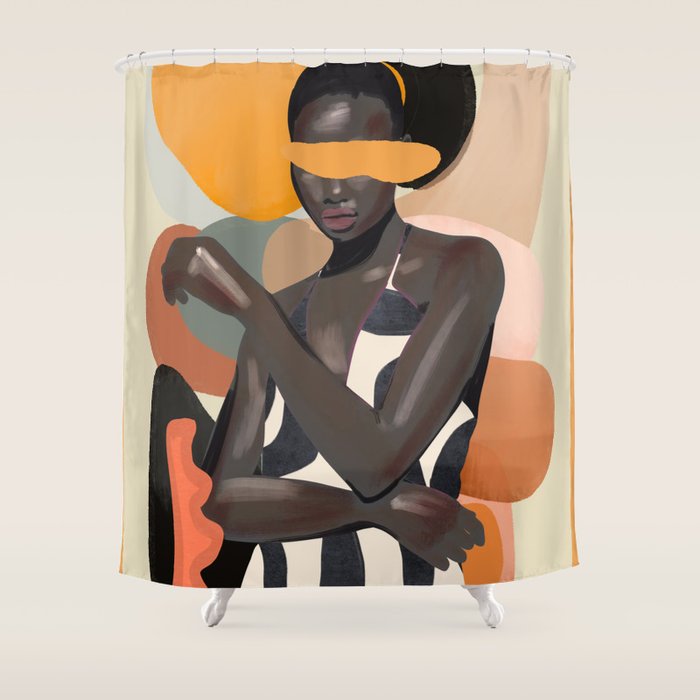 Girl Portrait 31 Shower Curtain Gallery Image 1