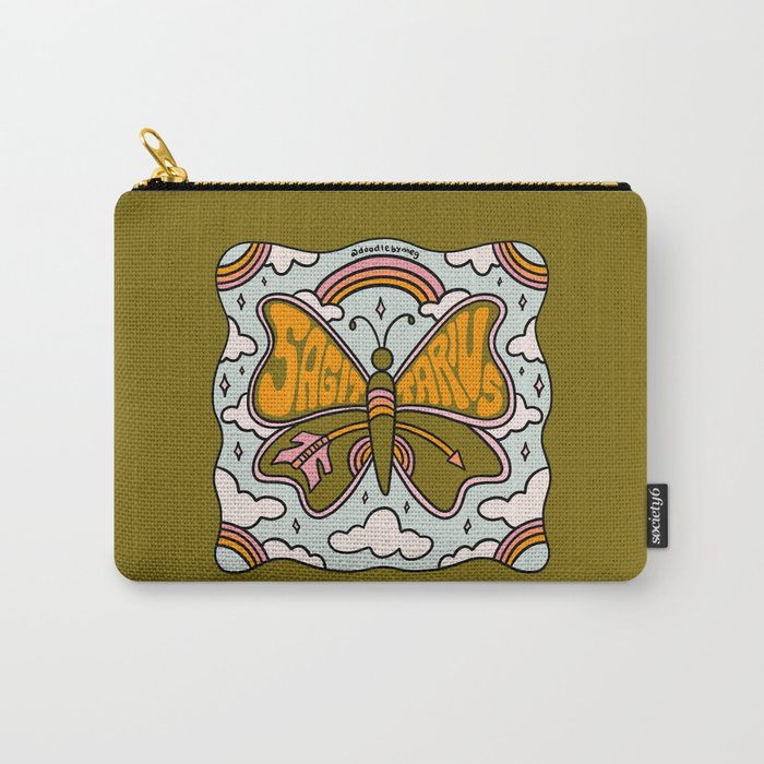 Sagittarius Butterfly Carry All Pouch Gallery Image 1