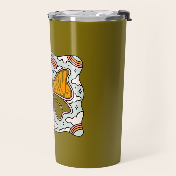 Sagittarius Butterfly Travel Mug Gallery Image 2